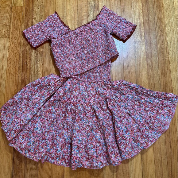 Poupette St. Barth Soledad Smocked Tiered Dress Size Small ( a2) - Picture 4 of 12